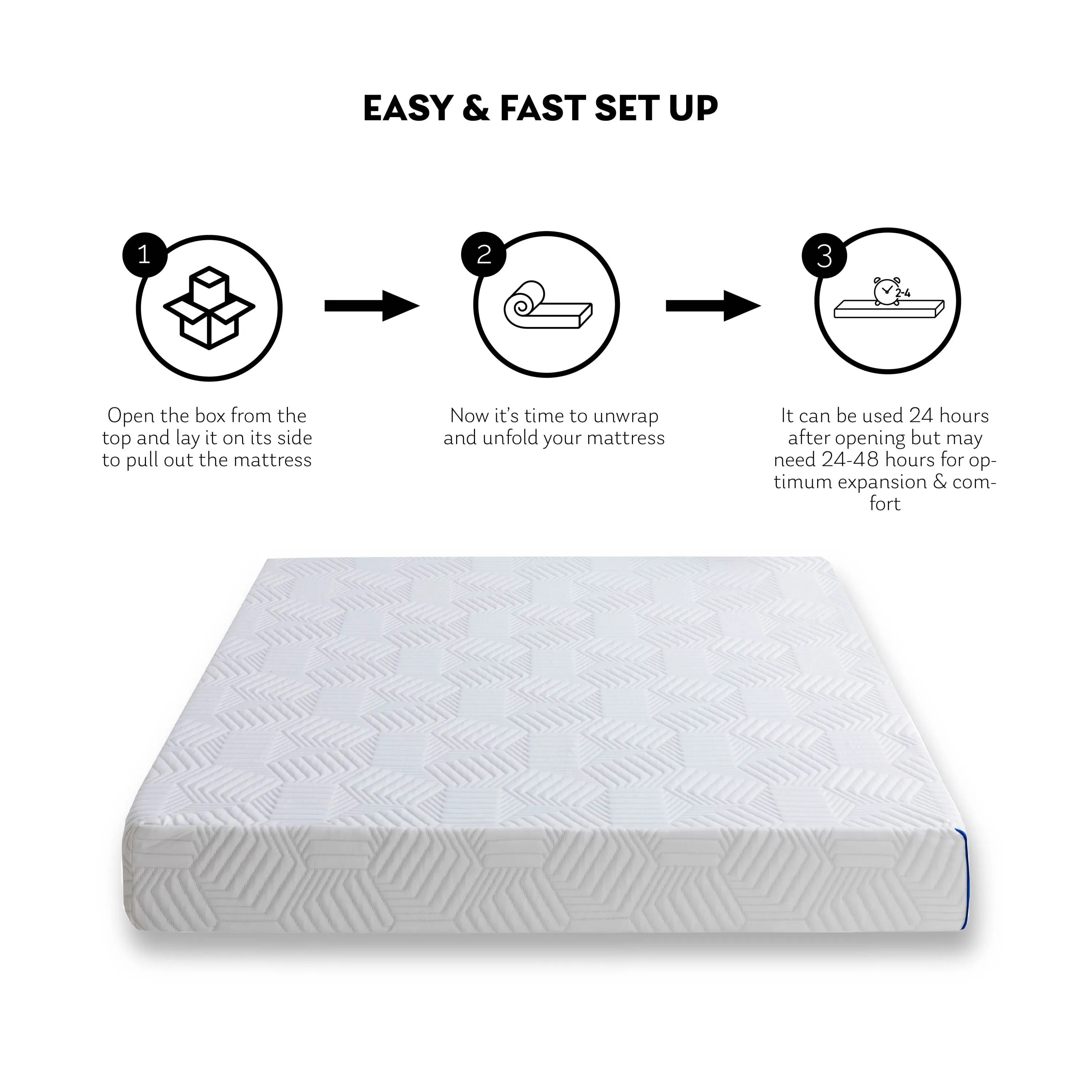 10 Inch King Gel Memory Foam Mattress- CertiPUR-US Certified