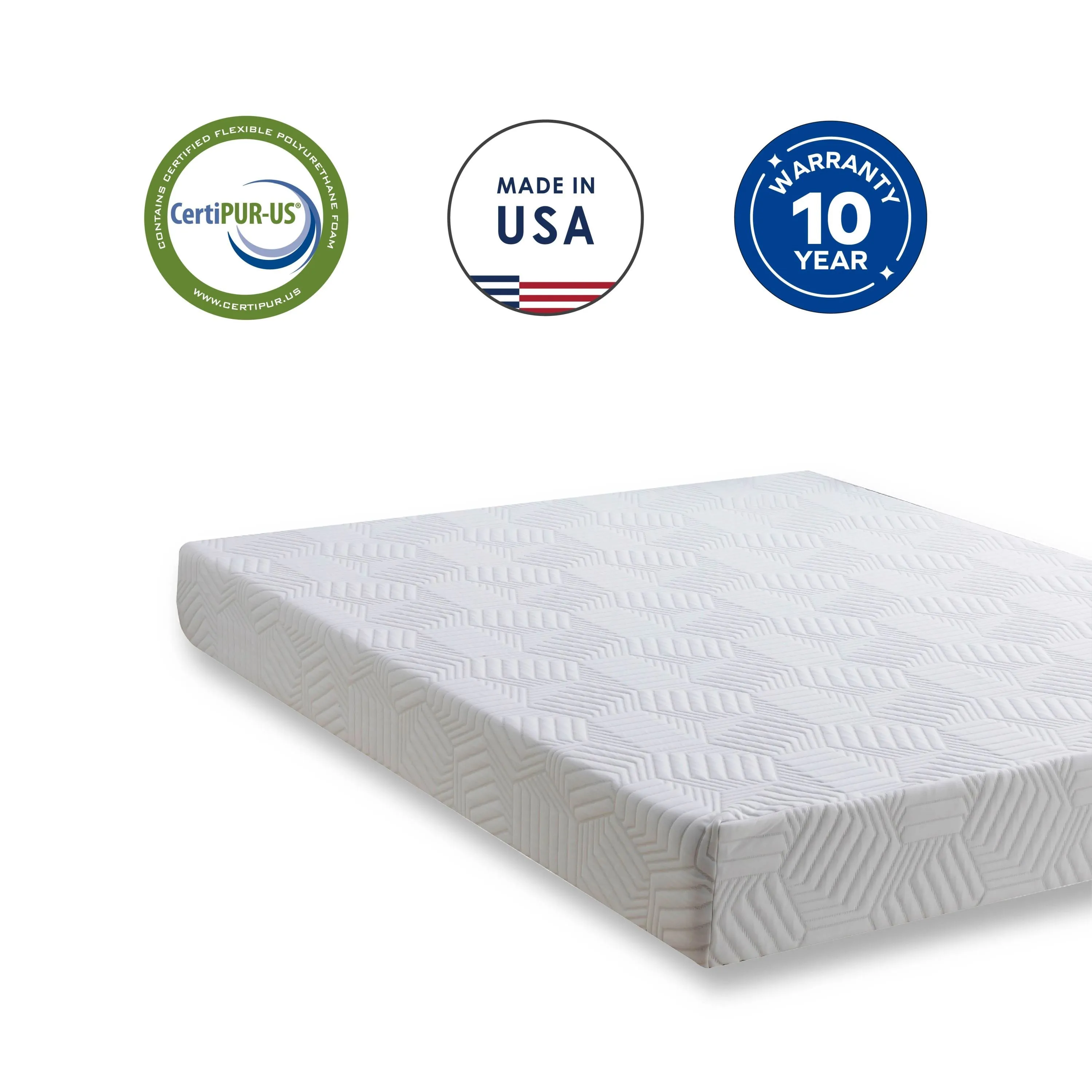 10 Inch King Gel Memory Foam Mattress- CertiPUR-US Certified