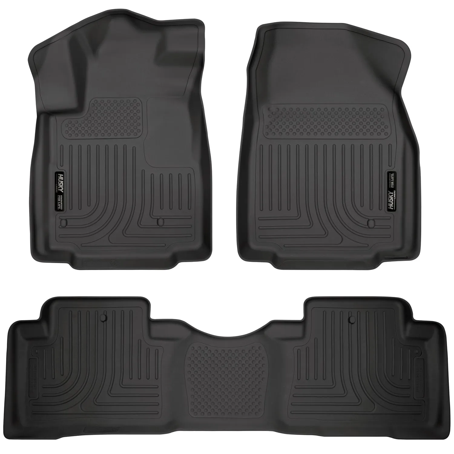 2009-2015 Honda Pilot Front & 2nd Seat Floor Liners - Black
