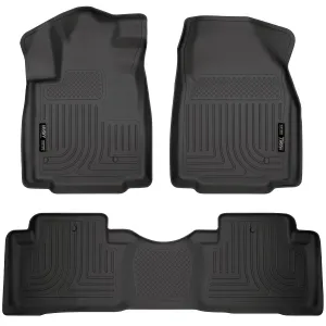 2009-2015 Honda Pilot Front & 2nd Seat Floor Liners - Black 2009-2015 Honda Pilot Front & 2nd Seat Floor Liners - Black