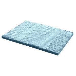 8cm Memory Foam Mattress Topper 7 Zone Cool Gel Bamboo - Queen