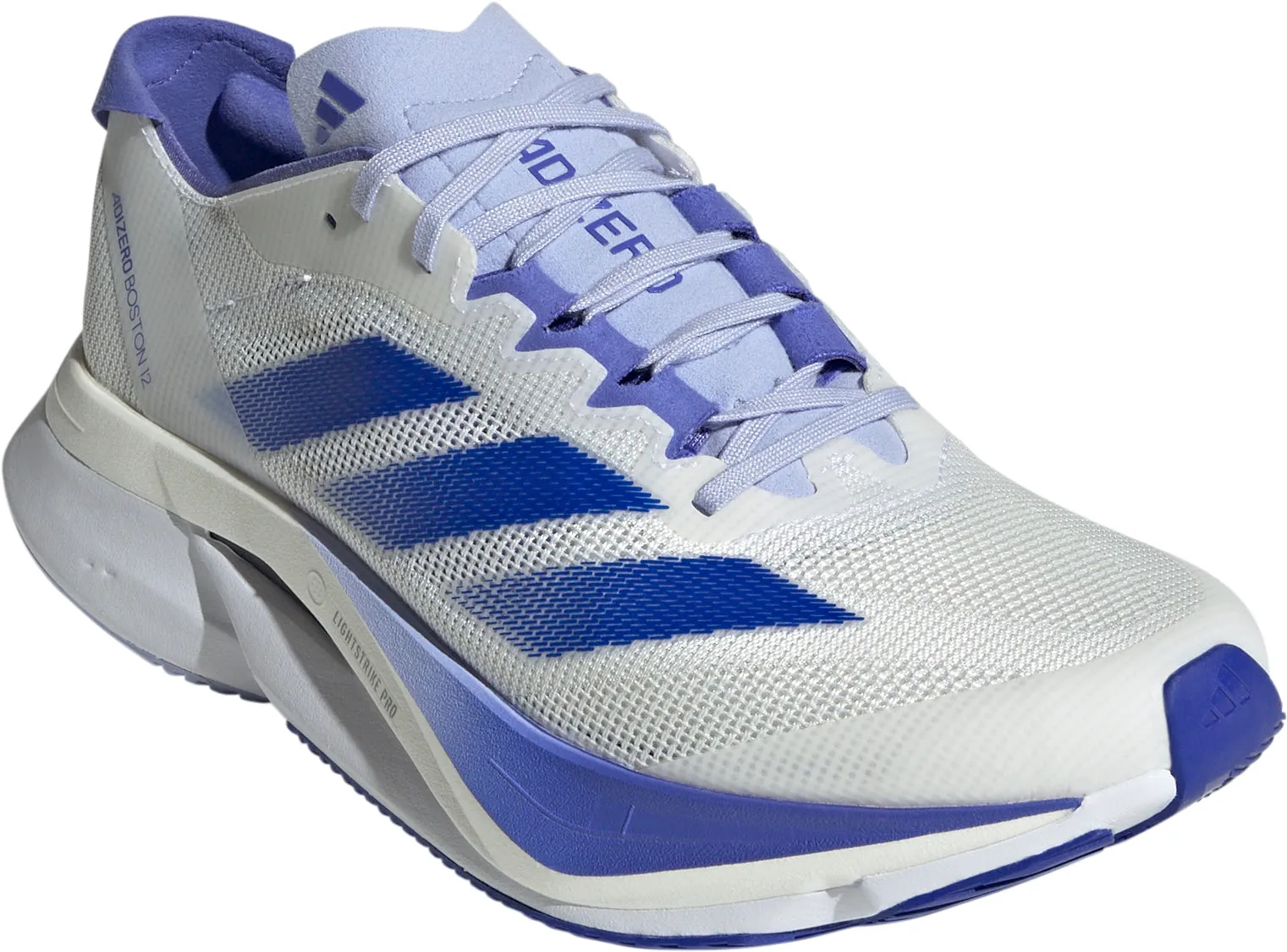 adidas Adizero Boston 12 Womens Running Shoes - White
