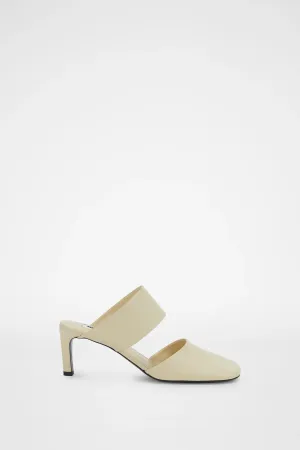 Agnellato Nero Mule Heels
