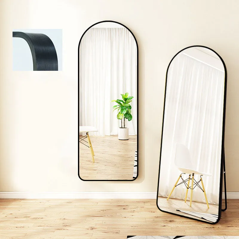 Aluminium Alloy Frame Arched Mirror 162x57cm