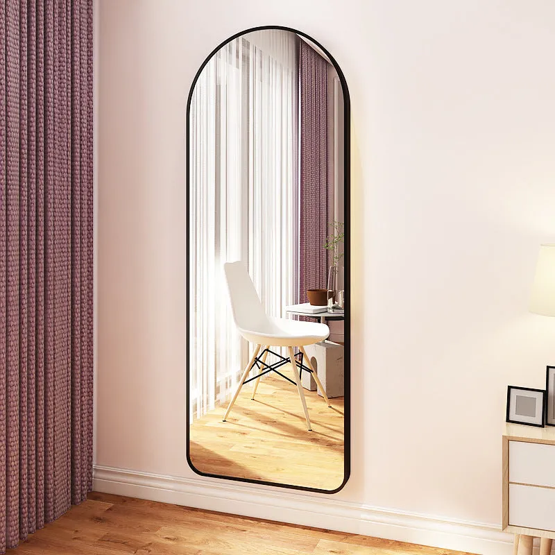 Aluminium Alloy Frame Arched Mirror 162x57cm