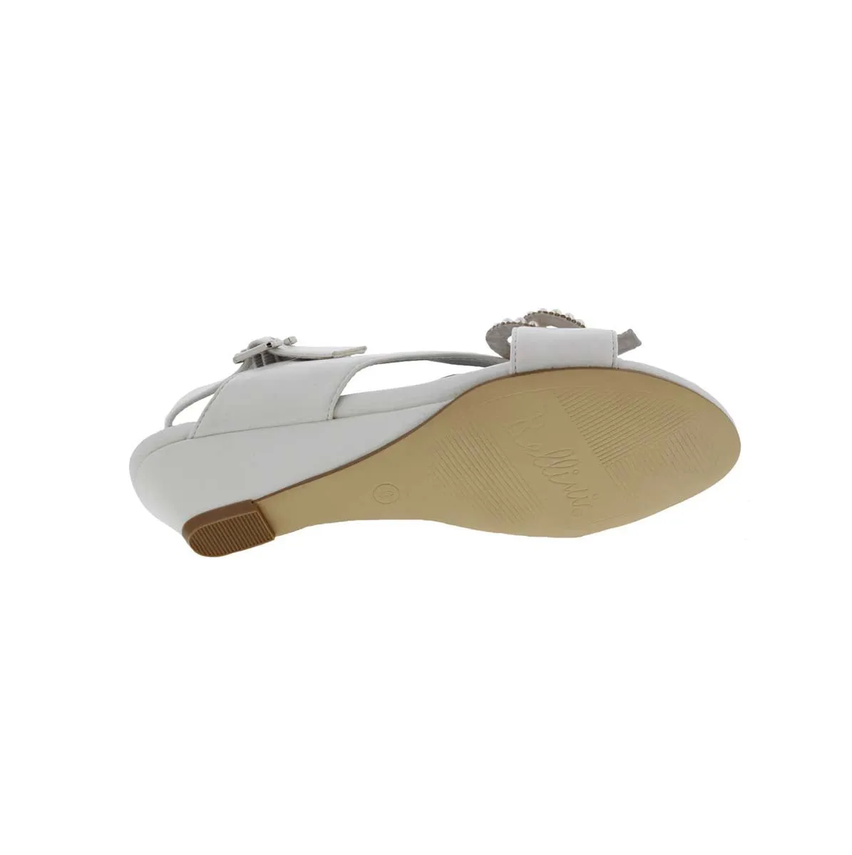 Bellini Lady Women Wedge Sandal In White Smooth