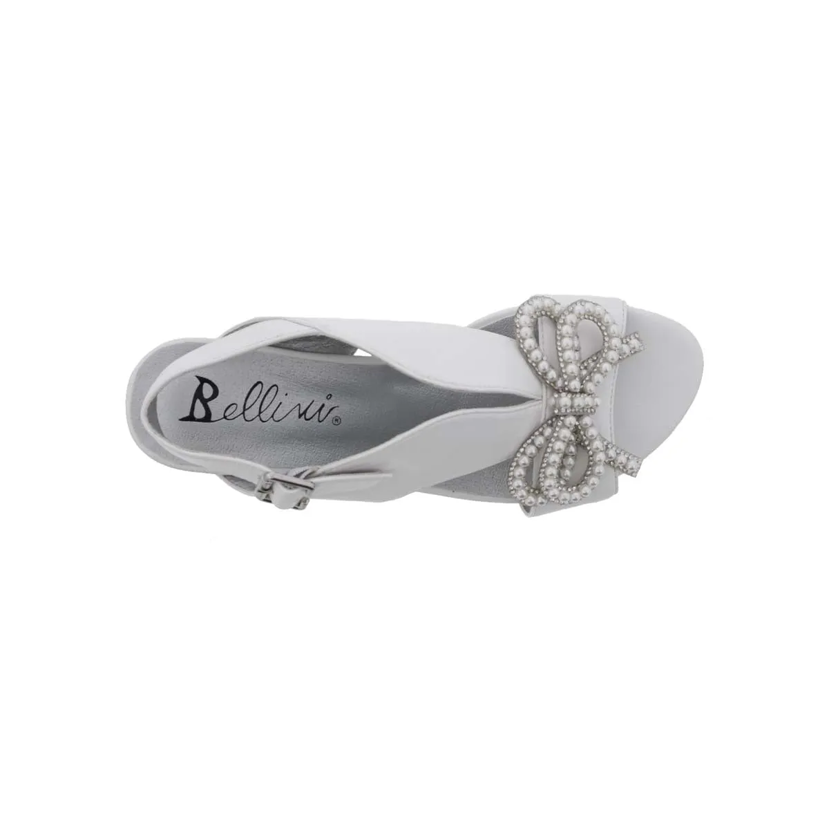 Bellini Lady Women Wedge Sandal In White Smooth