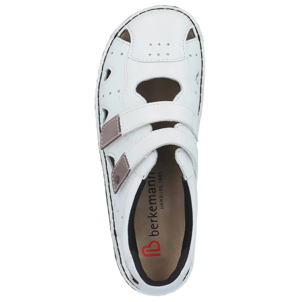 Berkemann Larena Women's Sandal In White Calfskin