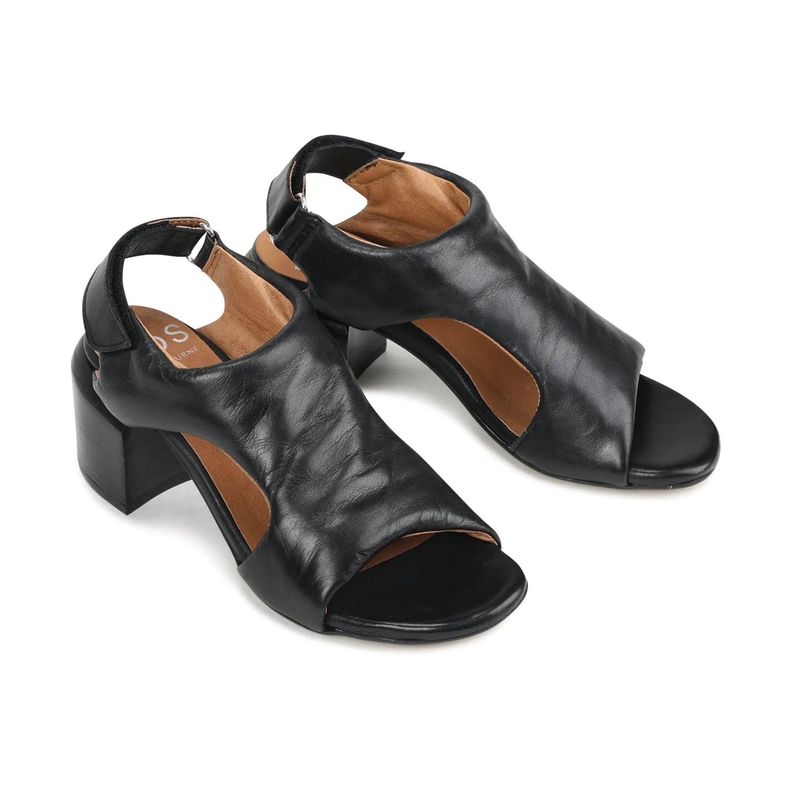 CHARICE BLOCK HEEL SANDAL LEATHER