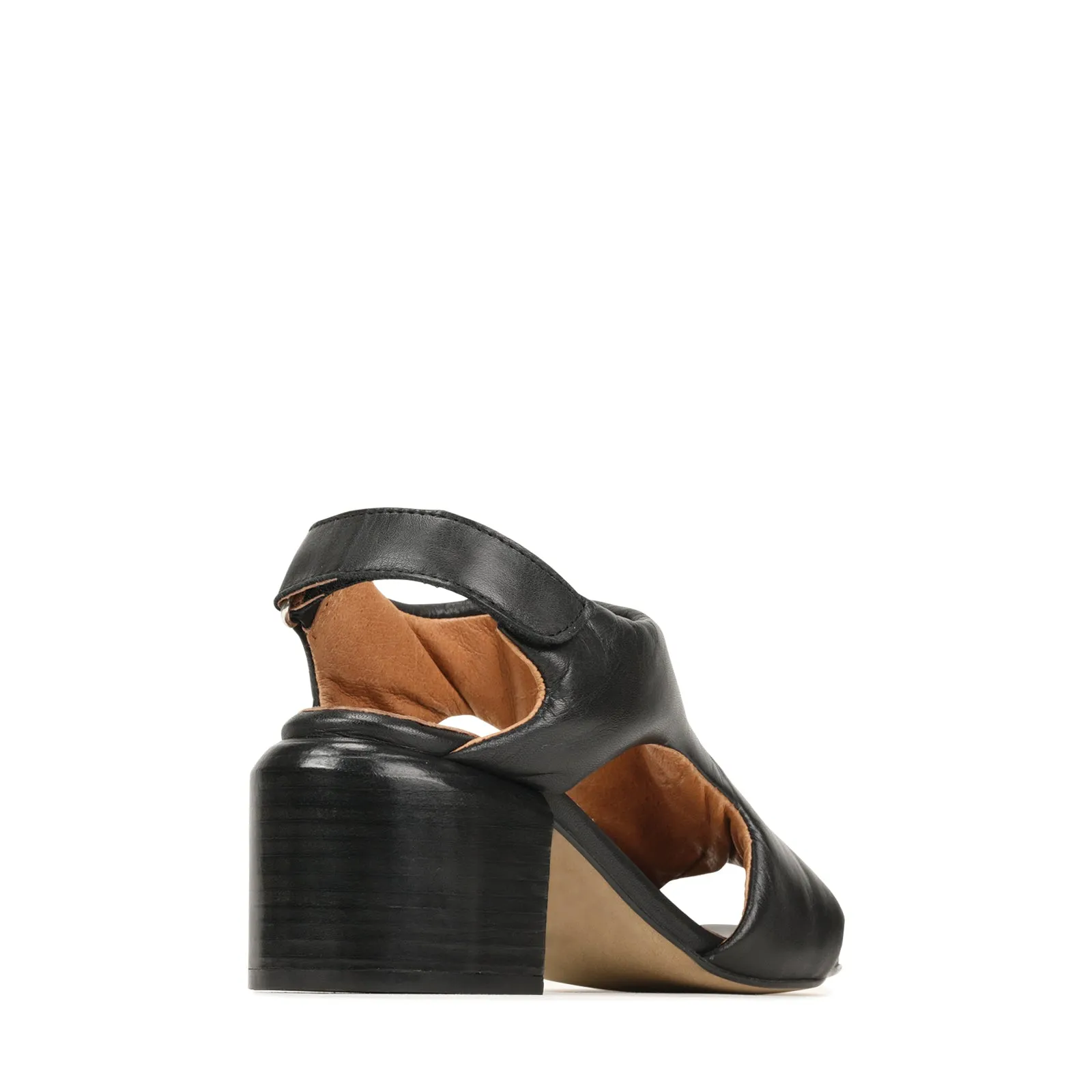 CHARICE BLOCK HEEL SANDAL LEATHER
