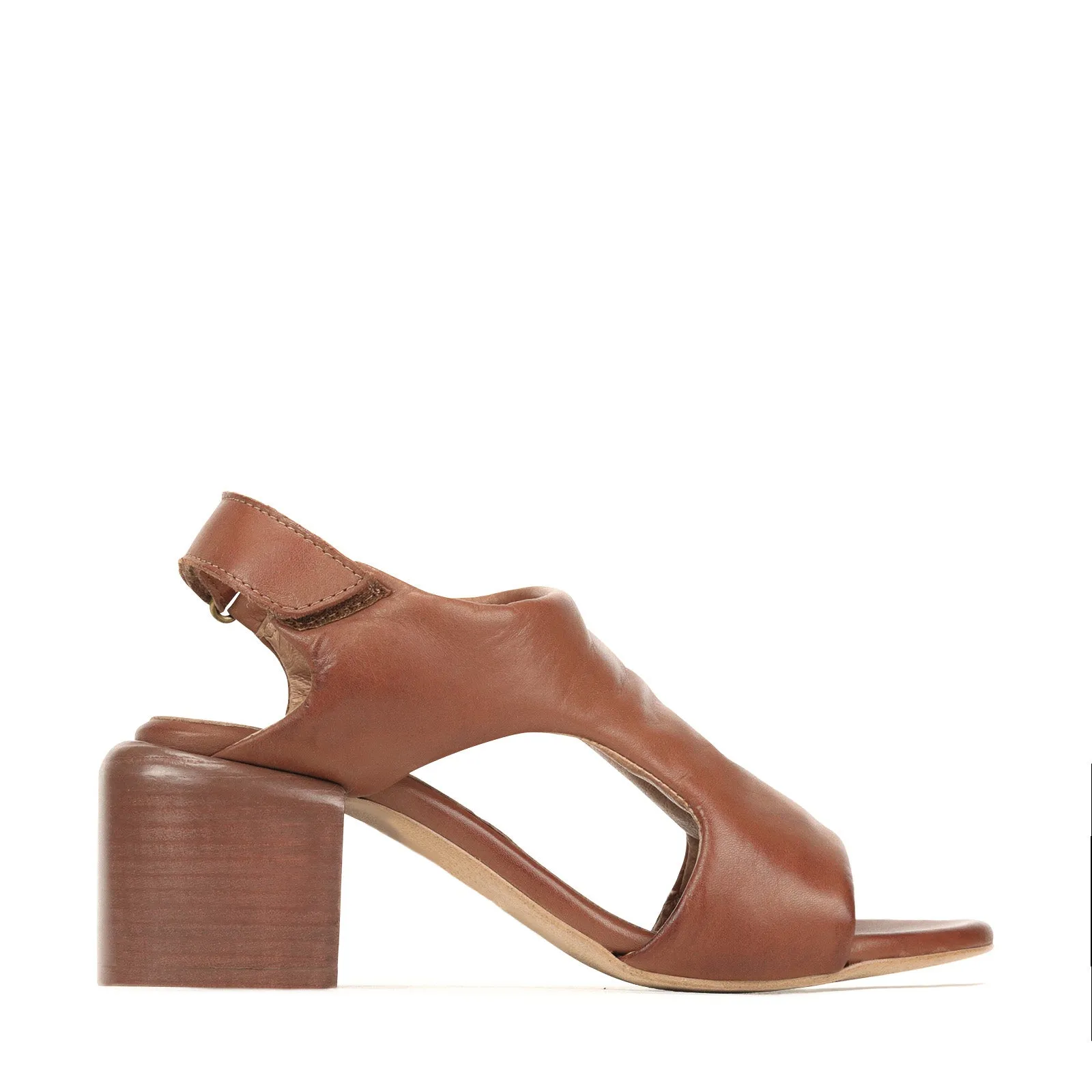 CHARICE BLOCK HEEL SANDAL LEATHER