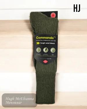 Commando OLIVE long Socks - HJ3000