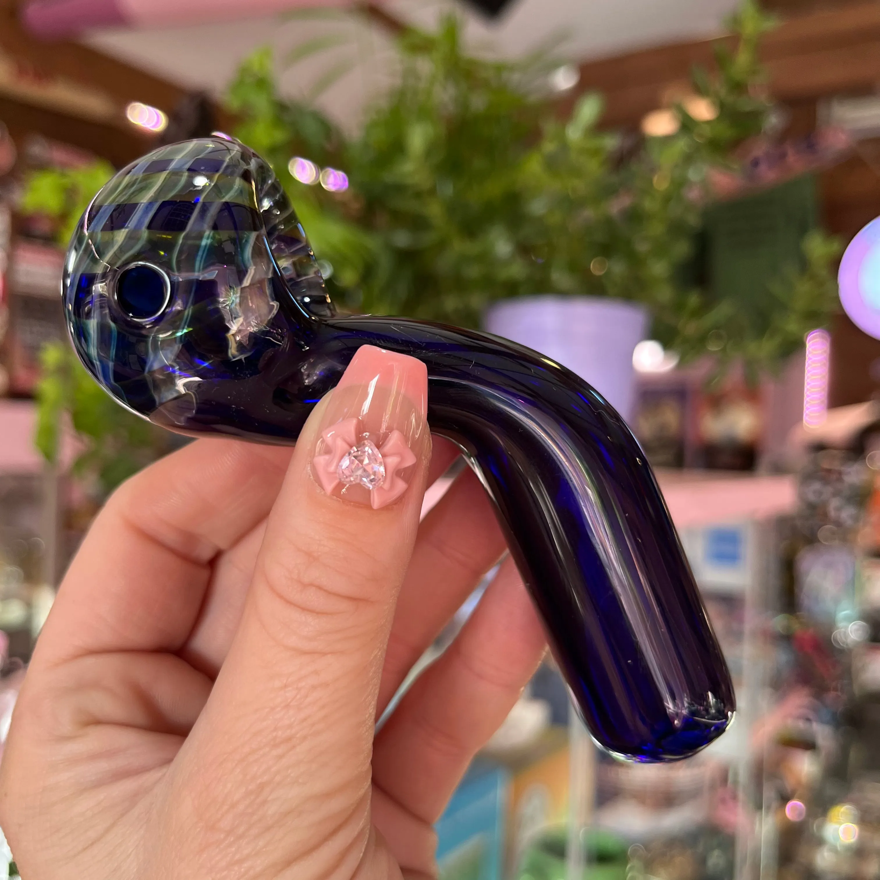 Curved Standing Glass Pipe