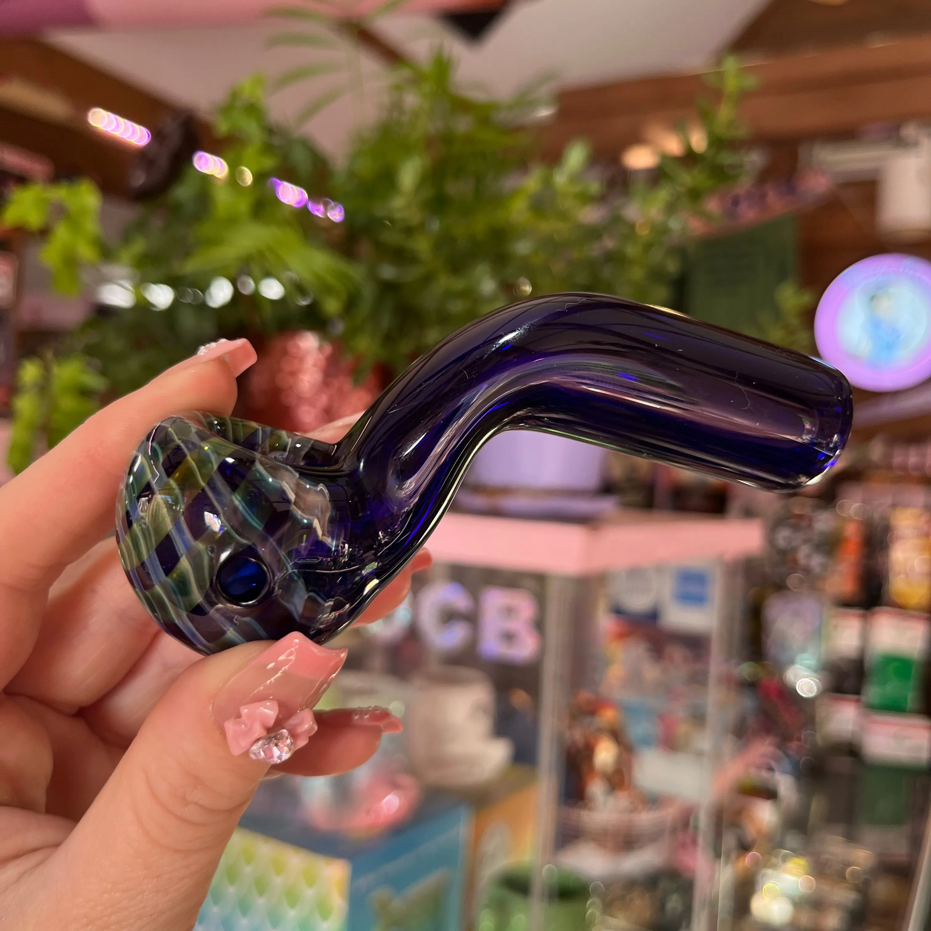 Curved Standing Glass Pipe