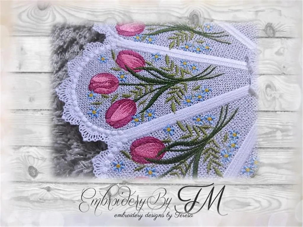 Doily tulip / 5x7 hoop