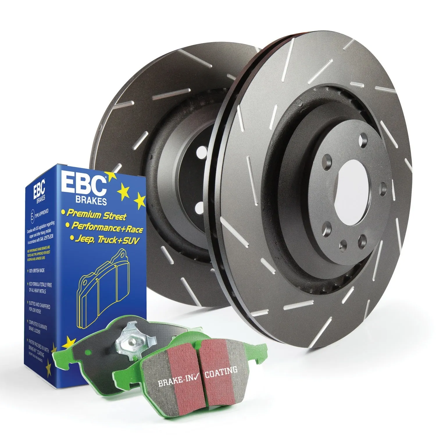 EBC Brakes S2KF1562 S2 Kits Greenstuff 2000 and USR Rotors