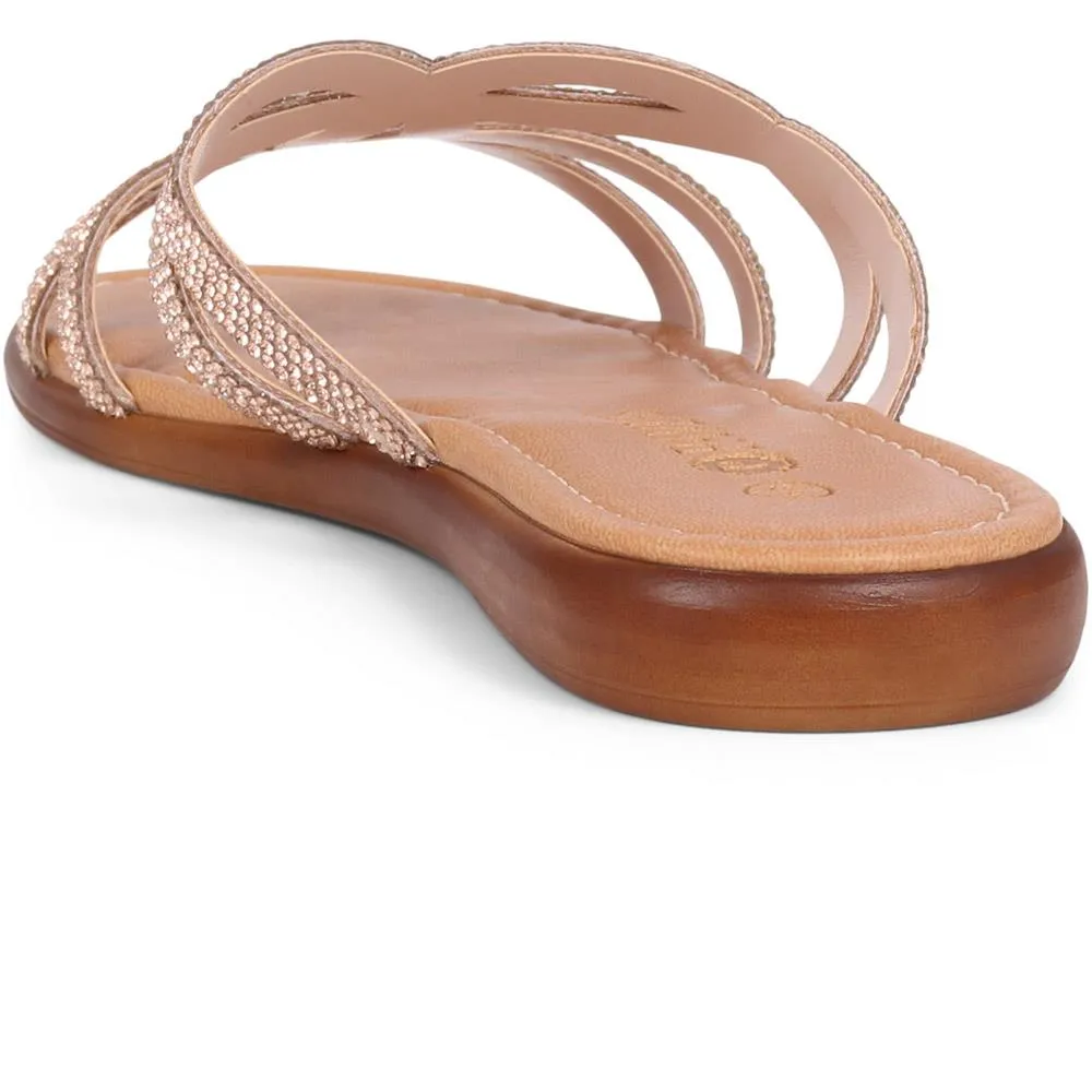 Embellished Mule Sandals  - CLUBS39005 / 325 322