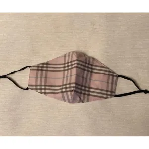 Face Mask Designer inspired Pink Checked Design