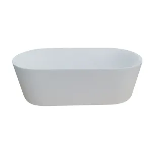 Free Standing Bath Tub 67"L x 32"W x 23"H, Acrylic, Glossy, Oval, Center Drain, 62 Gallons
