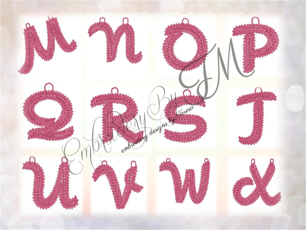 FSL alphabet  Numbers /4x4 hoop