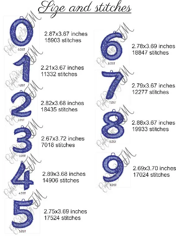 FSL alphabet  Numbers /4x4 hoop