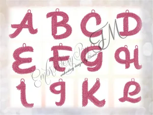 FSL alphabet  Numbers /4x4 hoop
