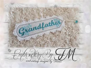 FSL bookmark Grandfather / 5x7 hoop