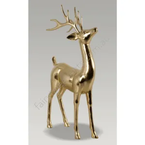 Gold leaf standing reindeer