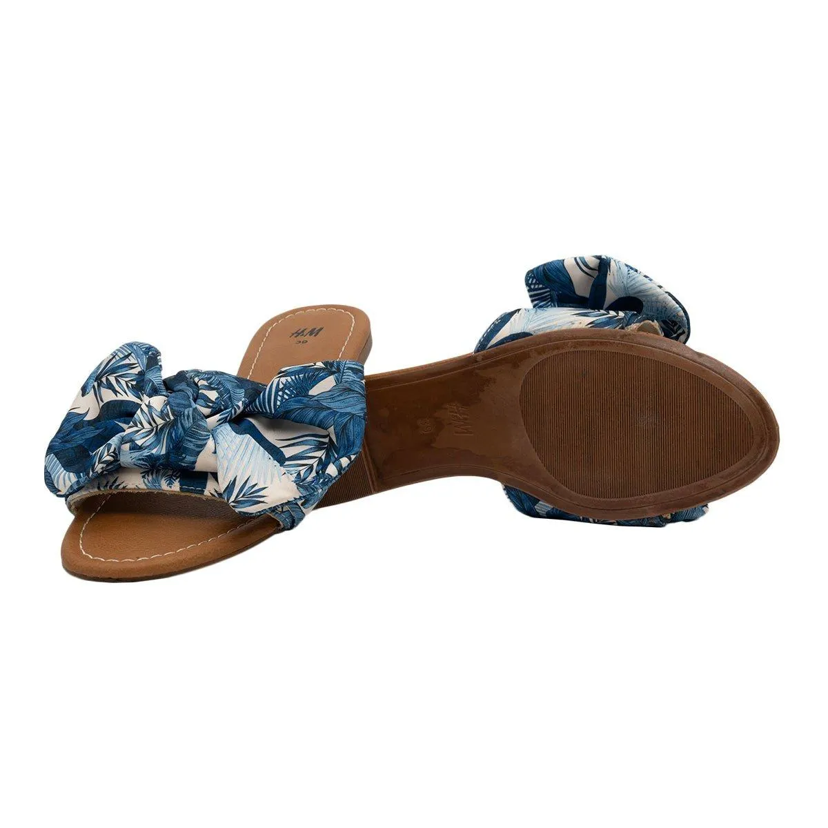 H&M Flat Sandals Blue Colour For Women