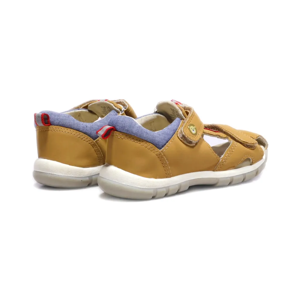H&M Flat Sandals Leather Brown Colour For Kids