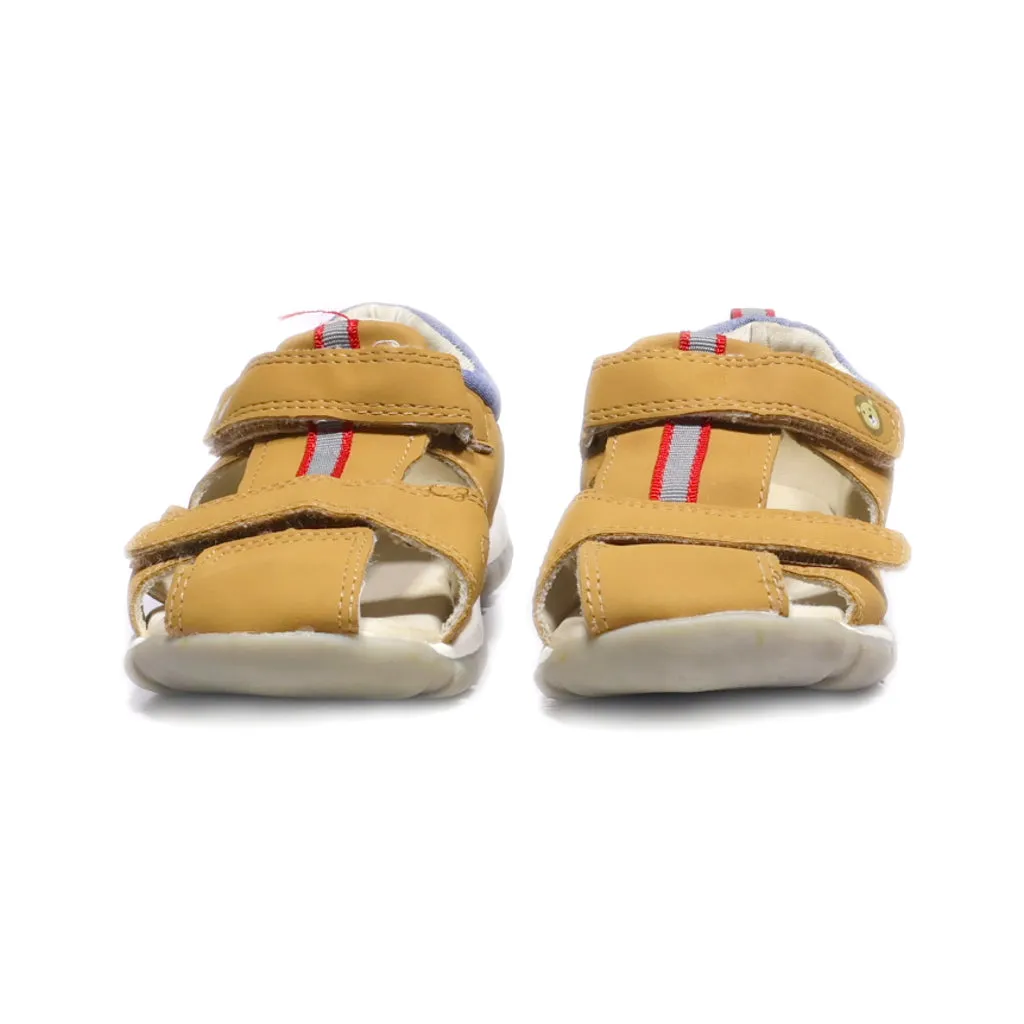 H&M Flat Sandals Leather Brown Colour For Kids