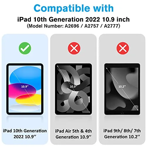 iPad 10th Gen 10.9" 2022 Slim Folio Case with Pencil Holder | ProCase
