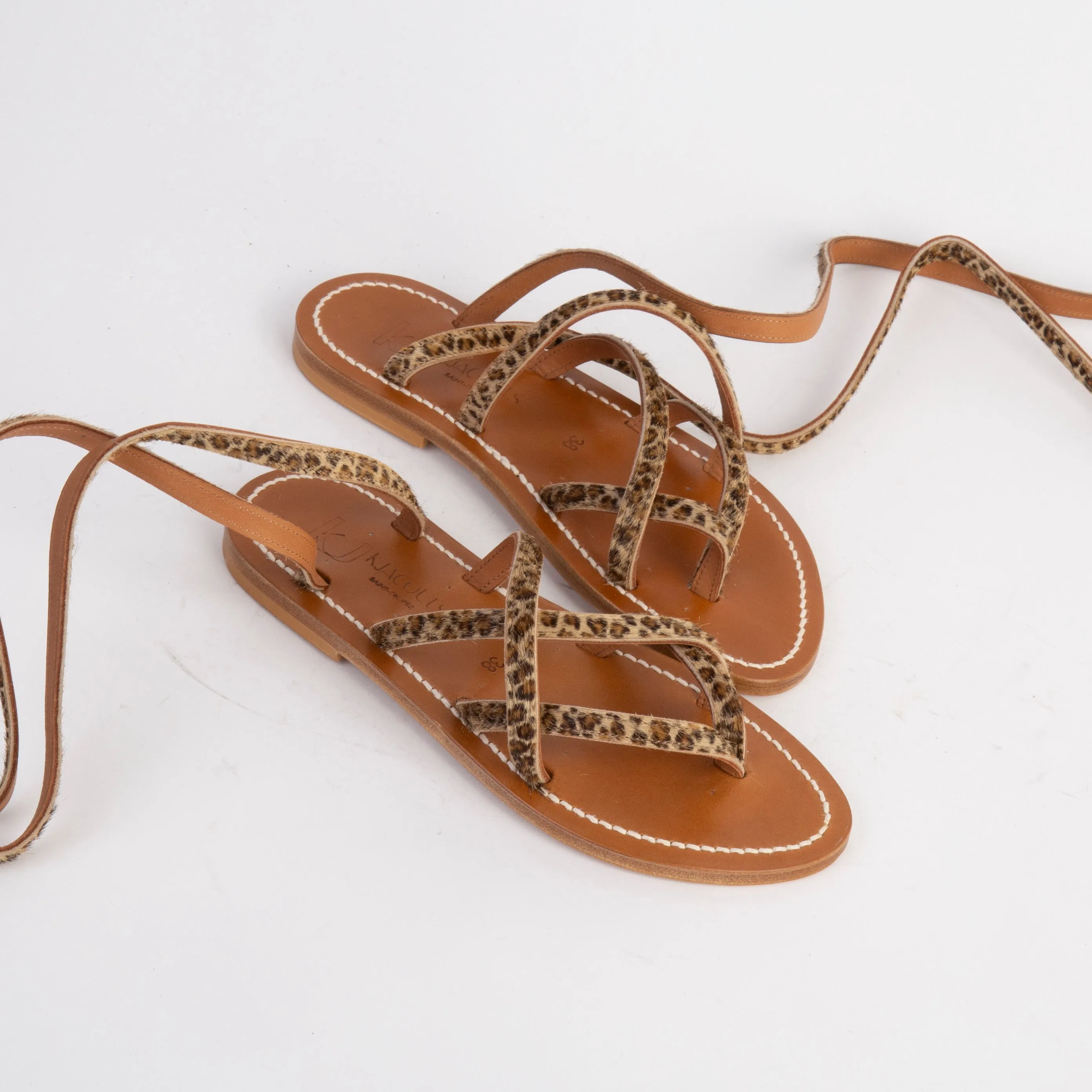 K.JACQUES SANDALS - ZENOBIE - BABY LEOPARD