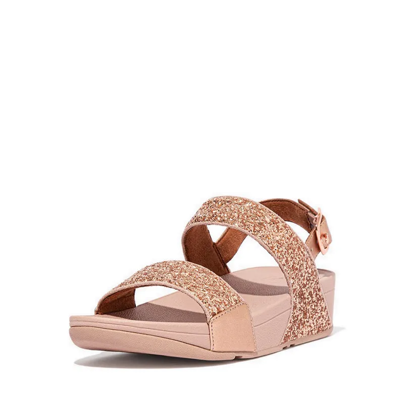 LULU GLITTER BACK-STRAP SANDALS