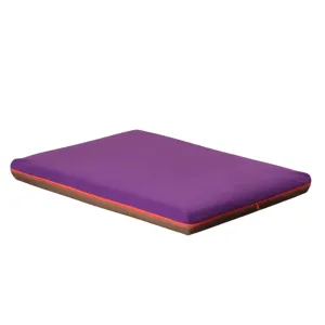 Memory Foam Dog Bed in Taupe Faux Leather