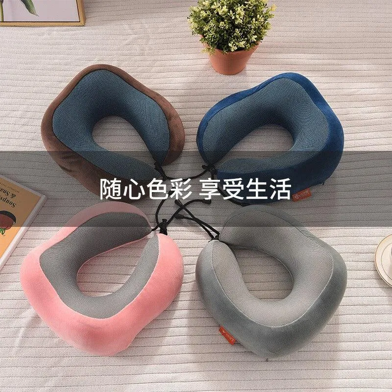 Memory Foam U-shaped Neck Pillow Soft Travel Pillow