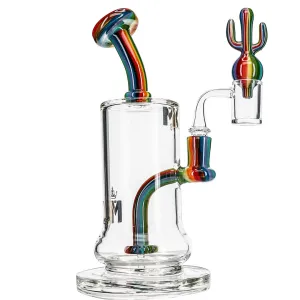 MK100 | Rainbow Cactus Dab Rig Set