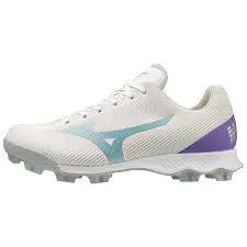 New Mizuno Wave Finch LightRevo Jr. Softball Cleats White Size 5