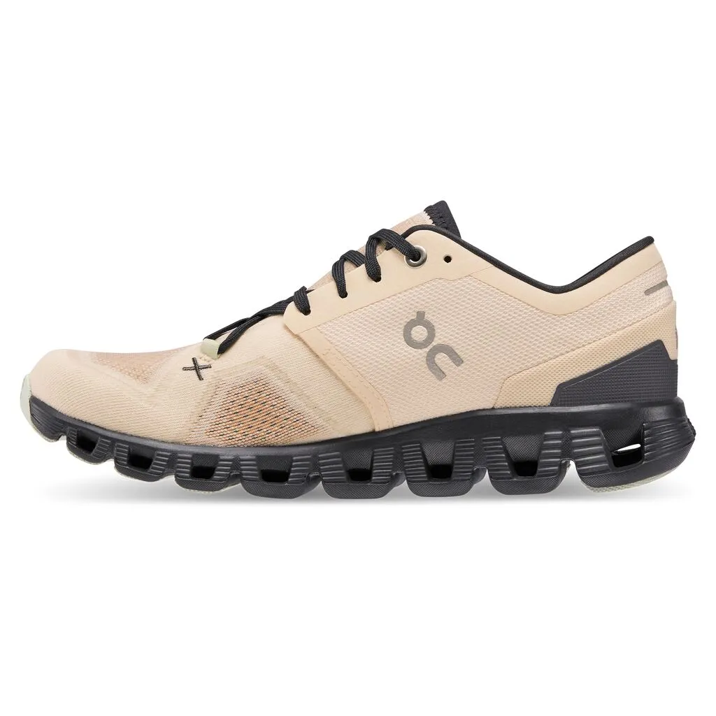 'On Running' Women's Cloud X 3 - Fawn / Magnet