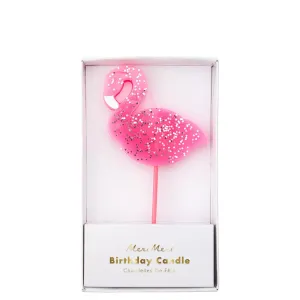Pink Flamingo Candle