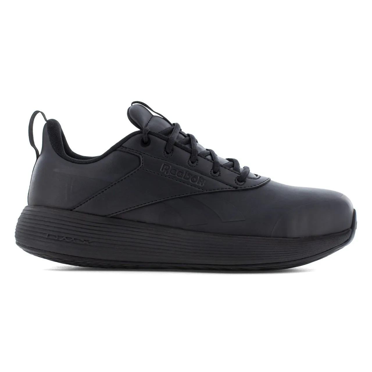 Reebok Mens DMXair Comfort Black Microfiber Athletic Work Shoes