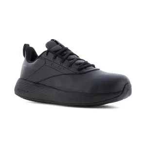 Reebok Mens DMXair Comfort Black Microfiber Athletic Work Shoes