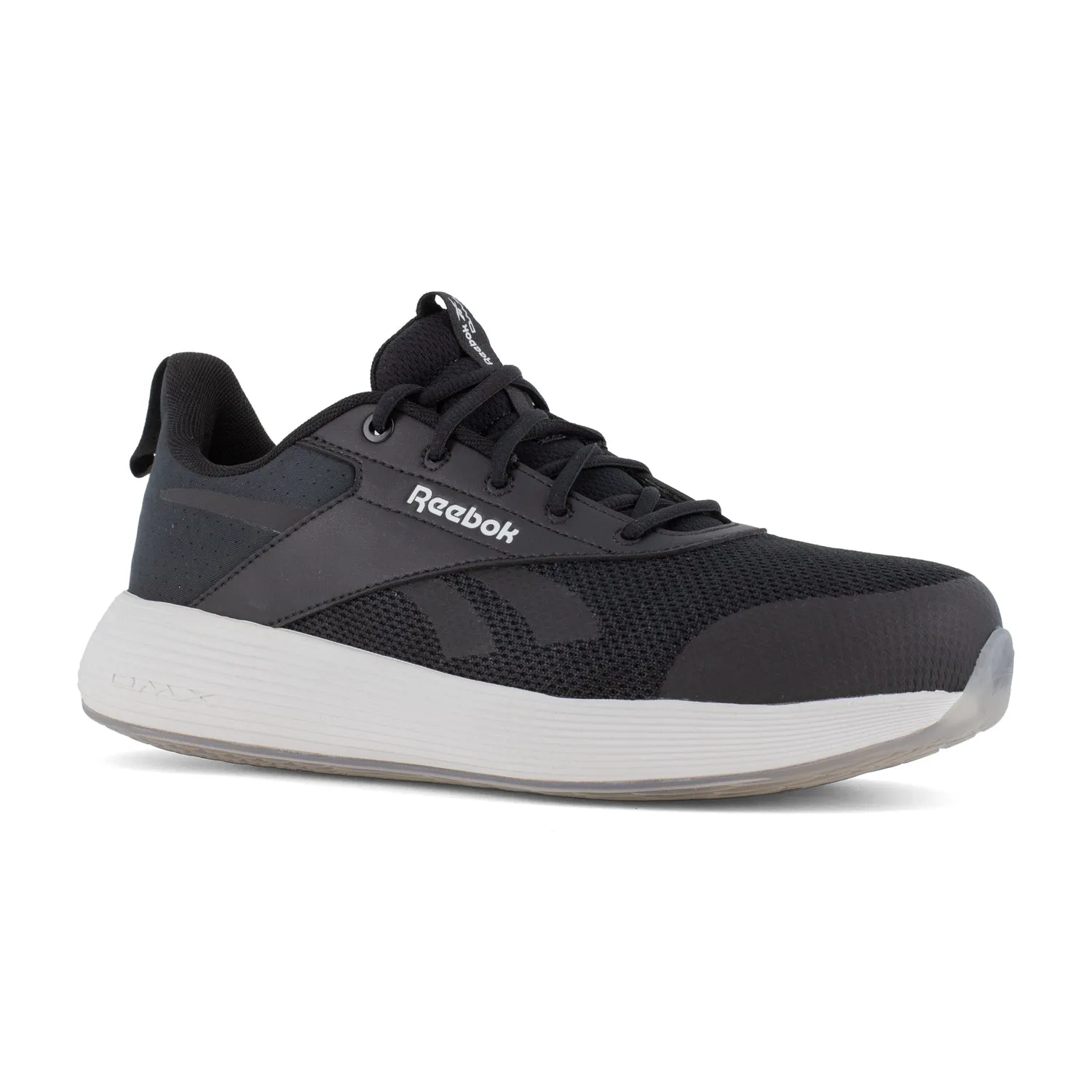 Reebok Womens DMXair Comfort Black/White Microfiber Athletic Work Shoes