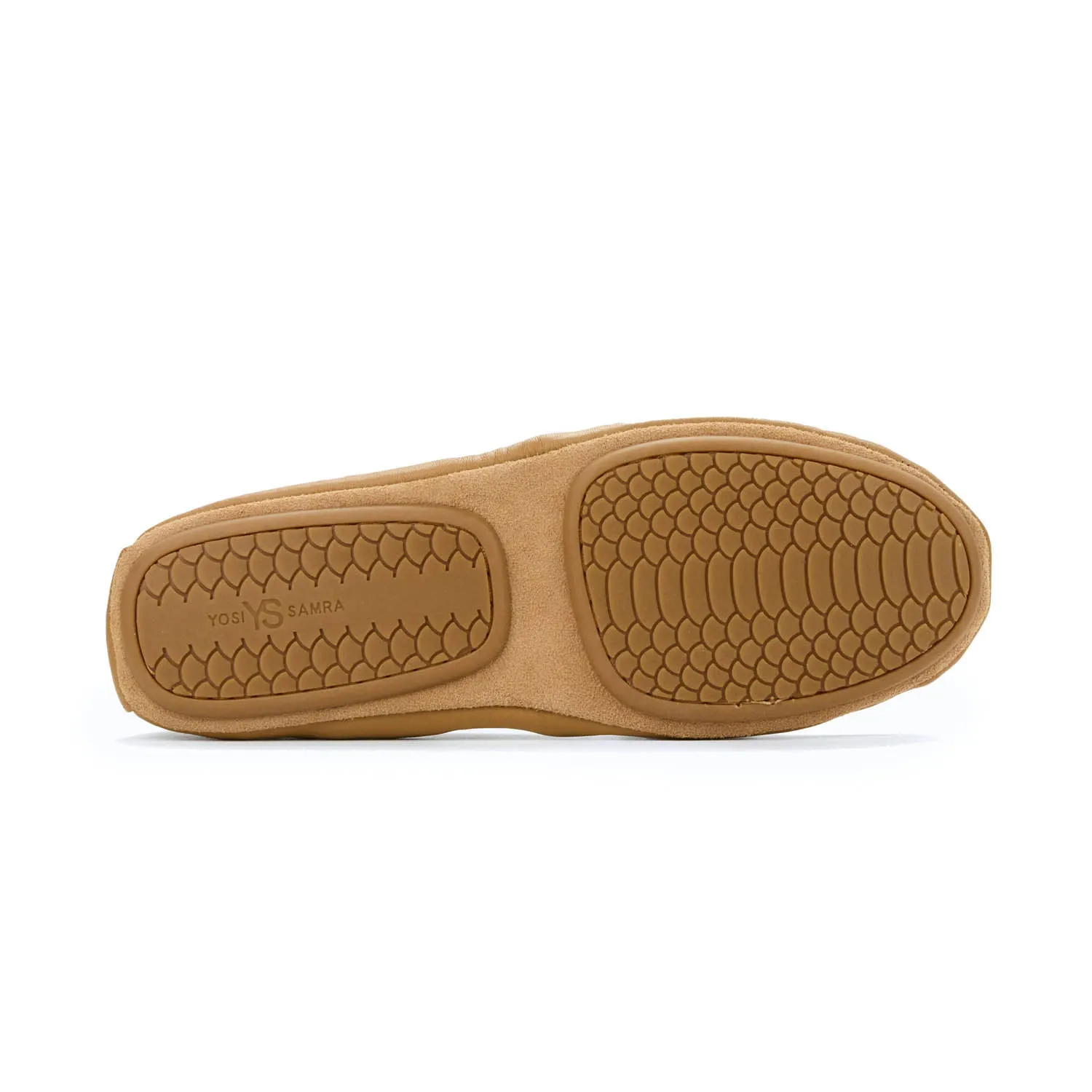 Samara Foldable Ballet Flat in Whiskey Leather