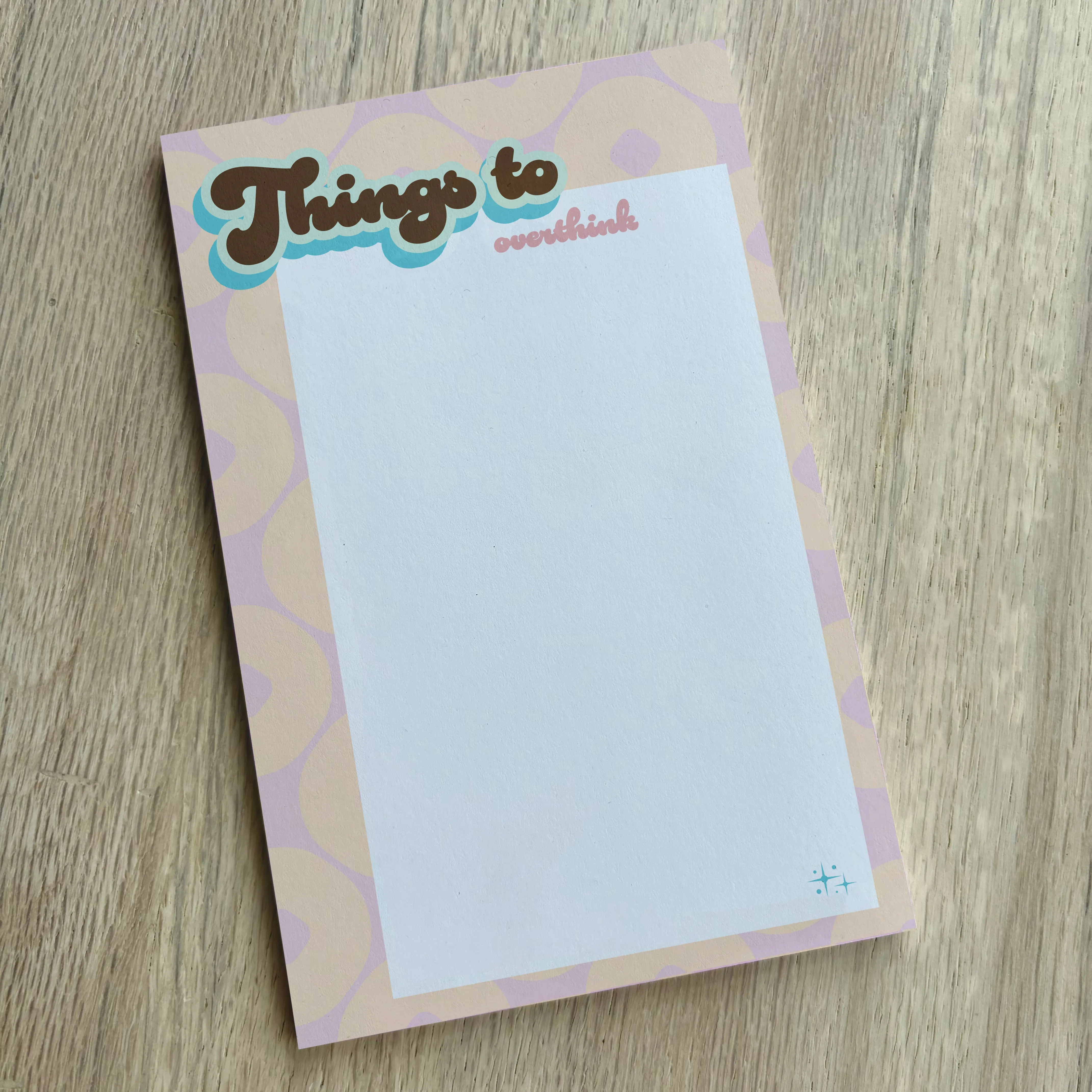 Things to Overthink - Funny Trendy Notepad