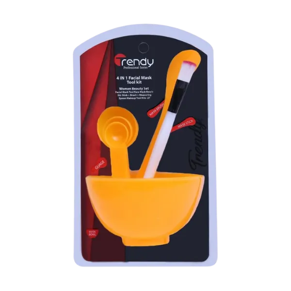 Trendy Bleach Bowl Set Facial Mask Kit 4in1 TD-155