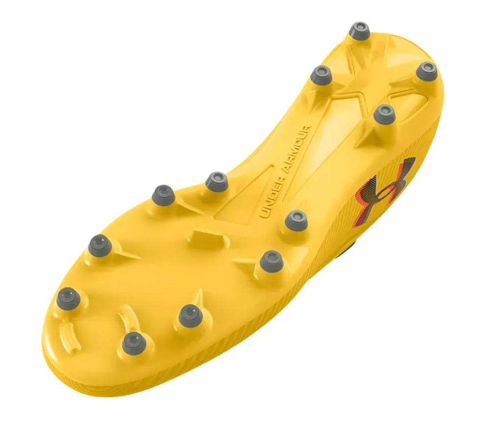 Under Armour Adults Football Boot Magnetico Select 4 FG Yellow/Grey
