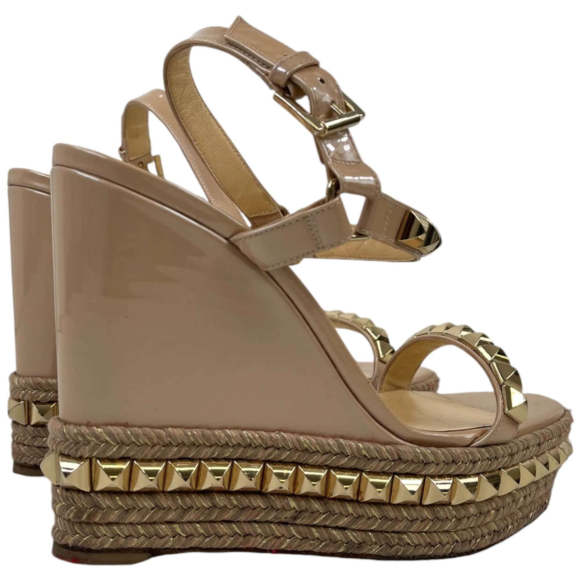 Women's Pyraclou Wedge Sandals Nude Size EU 40 / UK 7