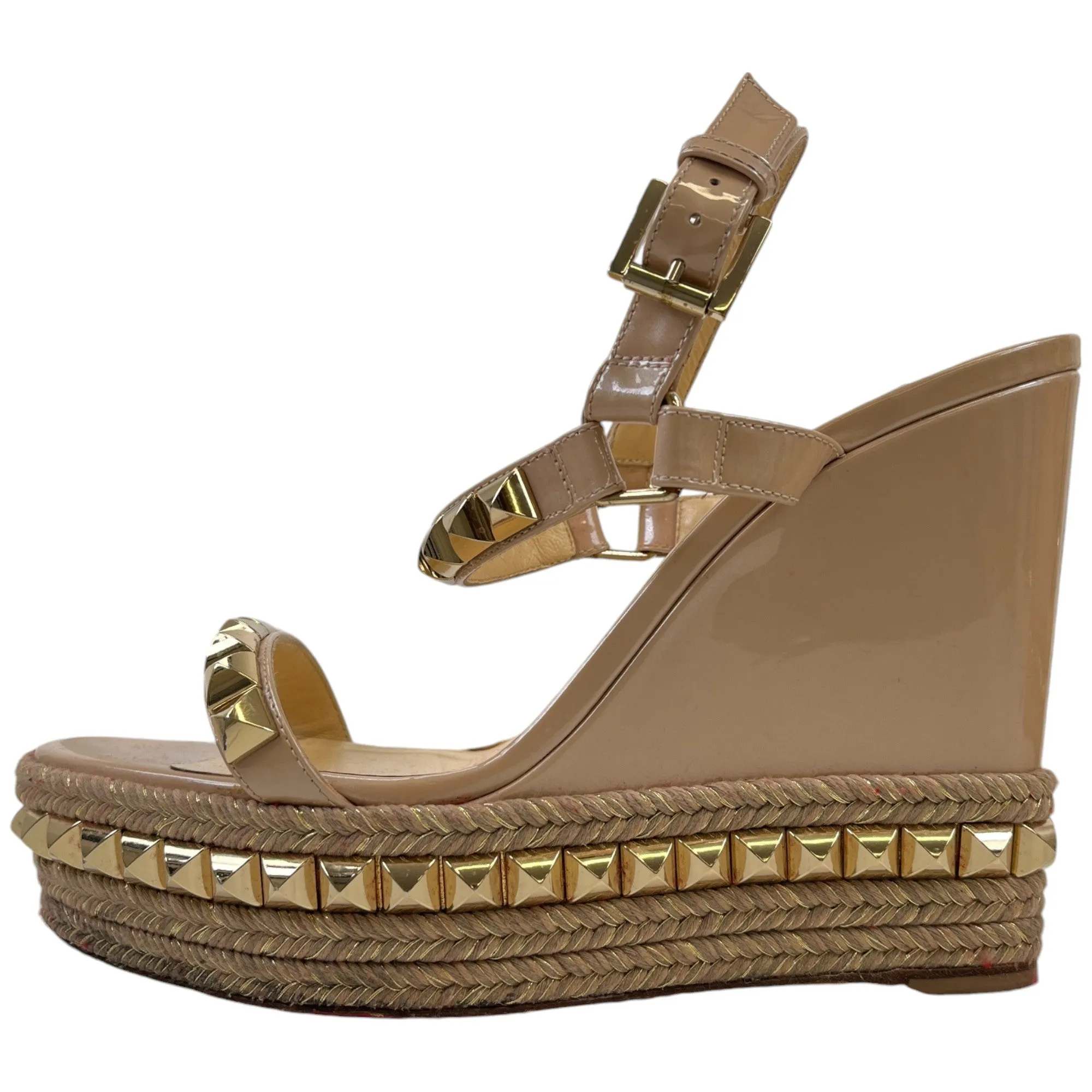 Women's Pyraclou Wedge Sandals Nude Size EU 40 / UK 7