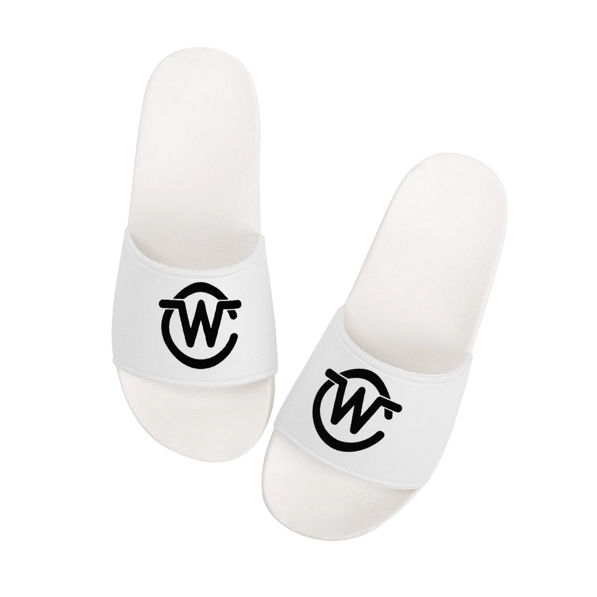 Woodcliff Lake Sandals - White and Black | Customized | Shoe Zero